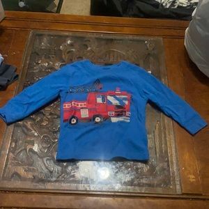 Long sleeve fire truck shirt
